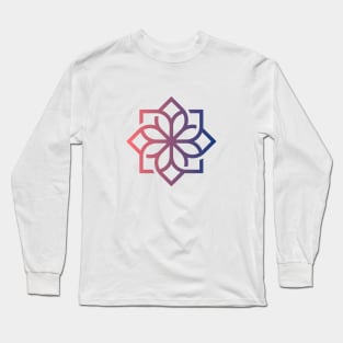 Abstract Floral Design Long Sleeve T-Shirt